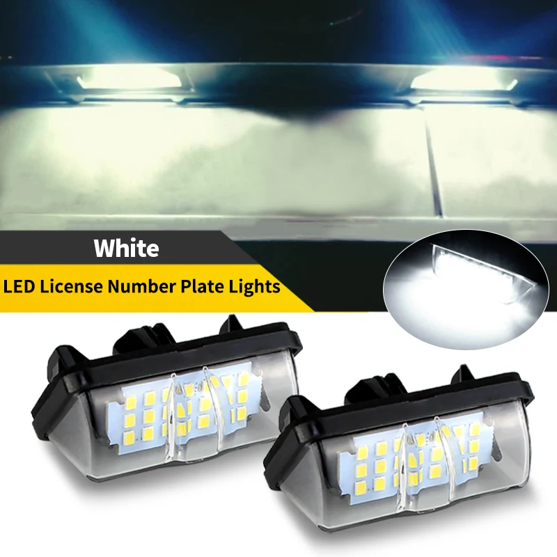 2PCS OEM 81270-33110 Bright White LED License Plate Light For Toyota Rav4 Prius XW50 ZVW35 ZVW50/51/55 Alphard AGH30/35 GGH30/35