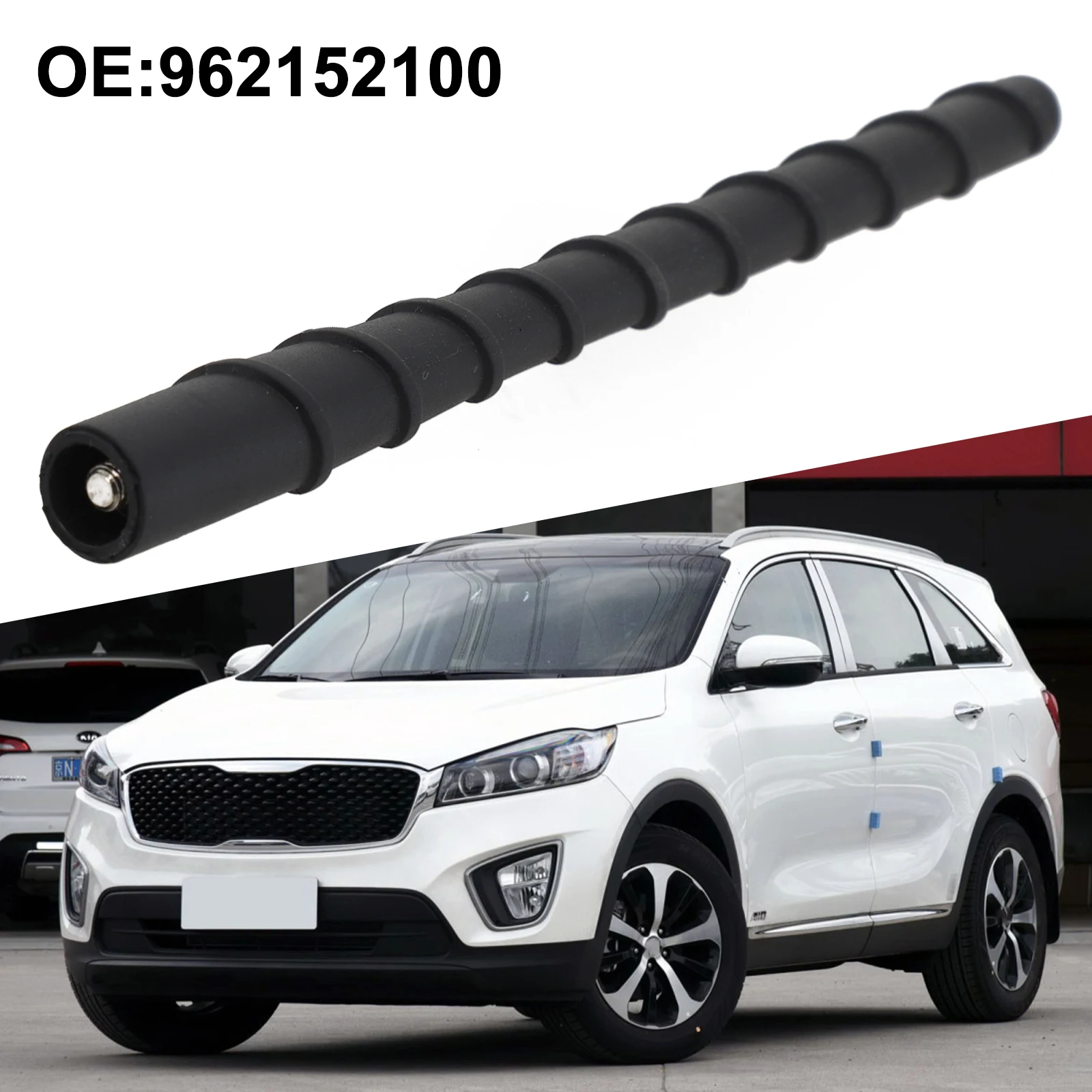 

1pc ABS Roof Antenna Pole 962152J100 962151W000 For Hyundai For Kia 1pc Black Auto Acesssories Tools