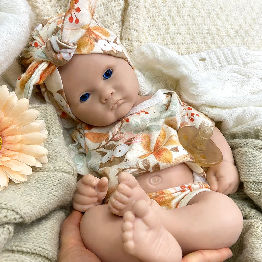 Hot Sale 18" Full Body Solid Silicone Reborn Baby Doll Girl 3D Paint Skin Lifelike Washable Newborn For Reborn Doll Enthusiasts