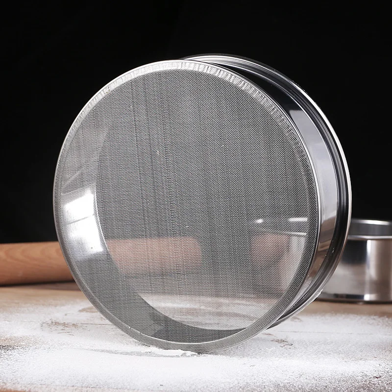 

15cm Ultra-fine Stainless Steel Sifter Flour Thickening Powder Sieve Rice Sieve Kitchen Tools Baking Tool Wholesale cake