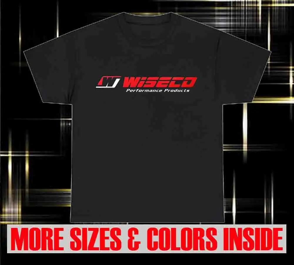 Hot New WISECO Racing Performance Funny Logo Black T Shirt Size S to 5XL