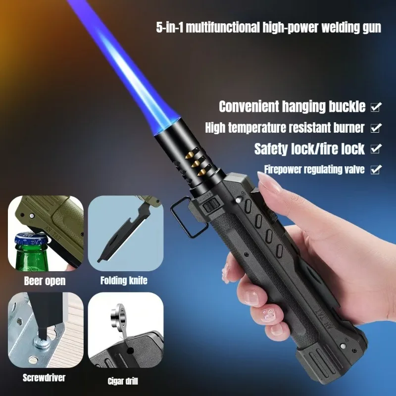 

New Multifunctional High Firepower Spray Gun, Outdoor Windproof Direct Fire Igniter, Camping Handheld Flamethrower