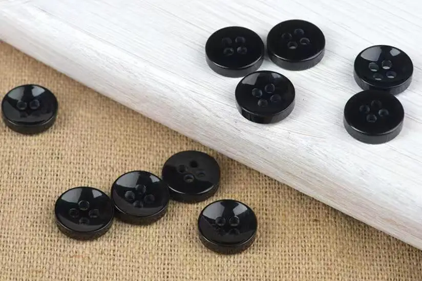 100pcs 9mm/10mm/11mm White color 4holes buttons shirt buttons apparel supplies sewing accessories