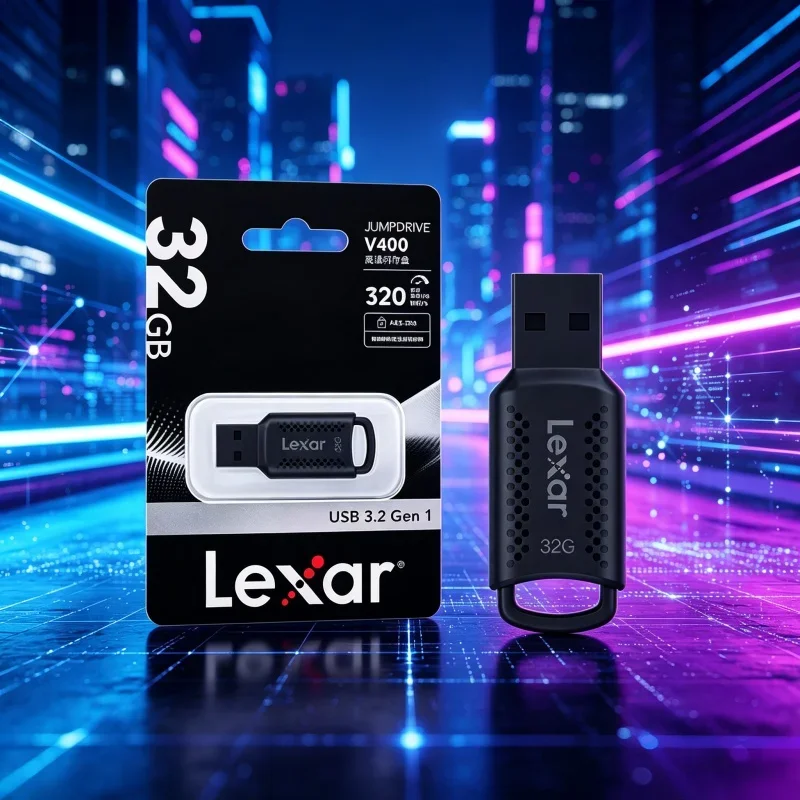 Lexar V400 USB3.2 Gen1 External Flash Pen Drive Lightweight U Disk Memory Stick For PC Notebook Office Work Data Storage