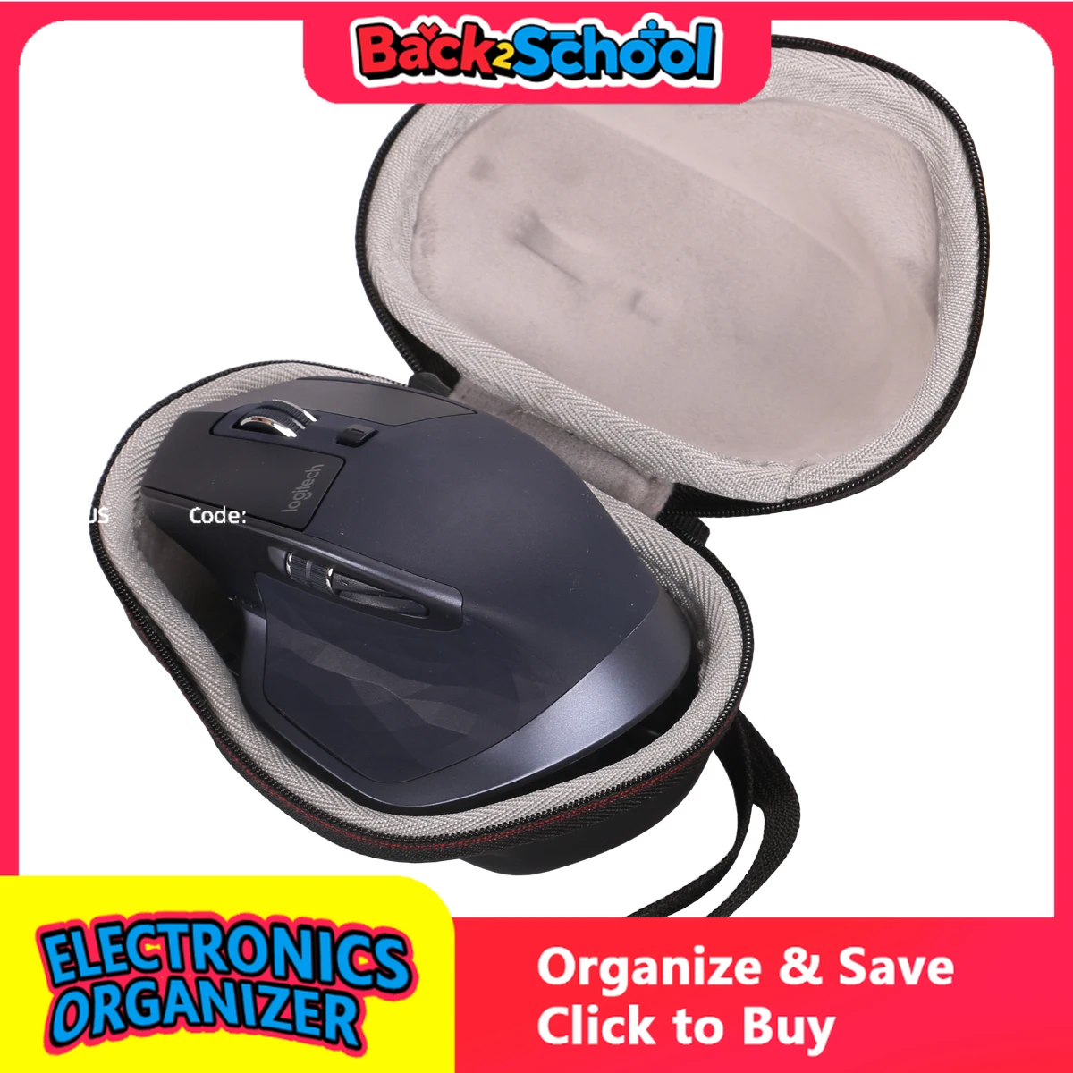 

LTGEM EVA Hard Case for Logitech MX Master/2S Wireless Mouse Protective Carrying Storage Bag(only case)