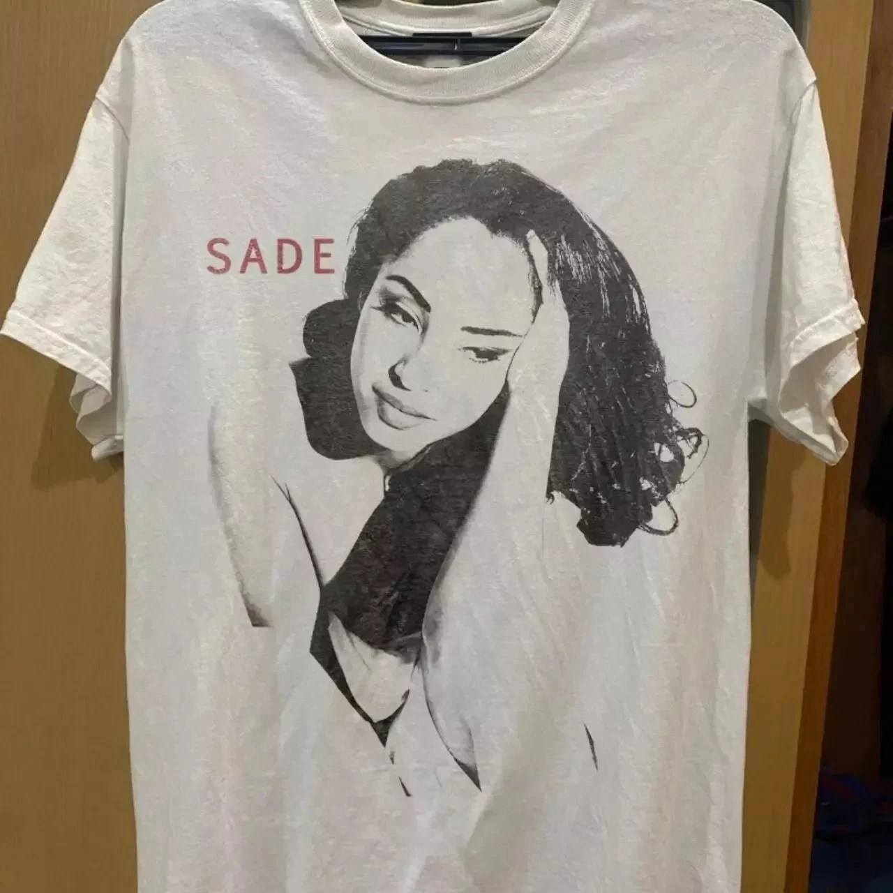 Sade Album Graphic White Short Sleeve Unisex T shirt Reprint