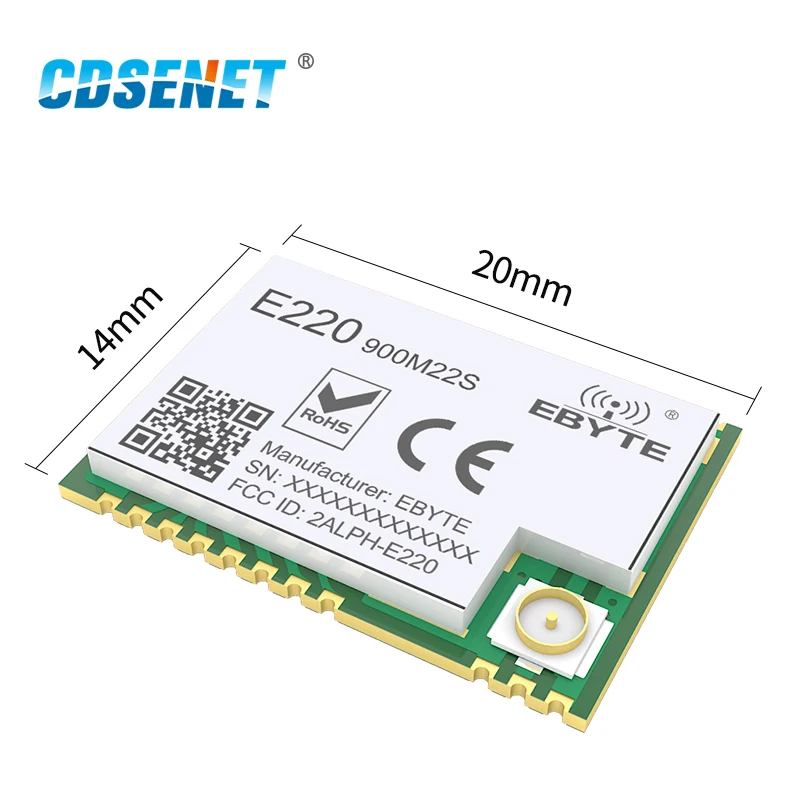 868Mhz 915Mhz LLCC68 LoRa Wireless Module 22dBm 6km Long Range E220-900M22S CESENET RF Receiver Transmitter PA+LNA IPEX Antenna