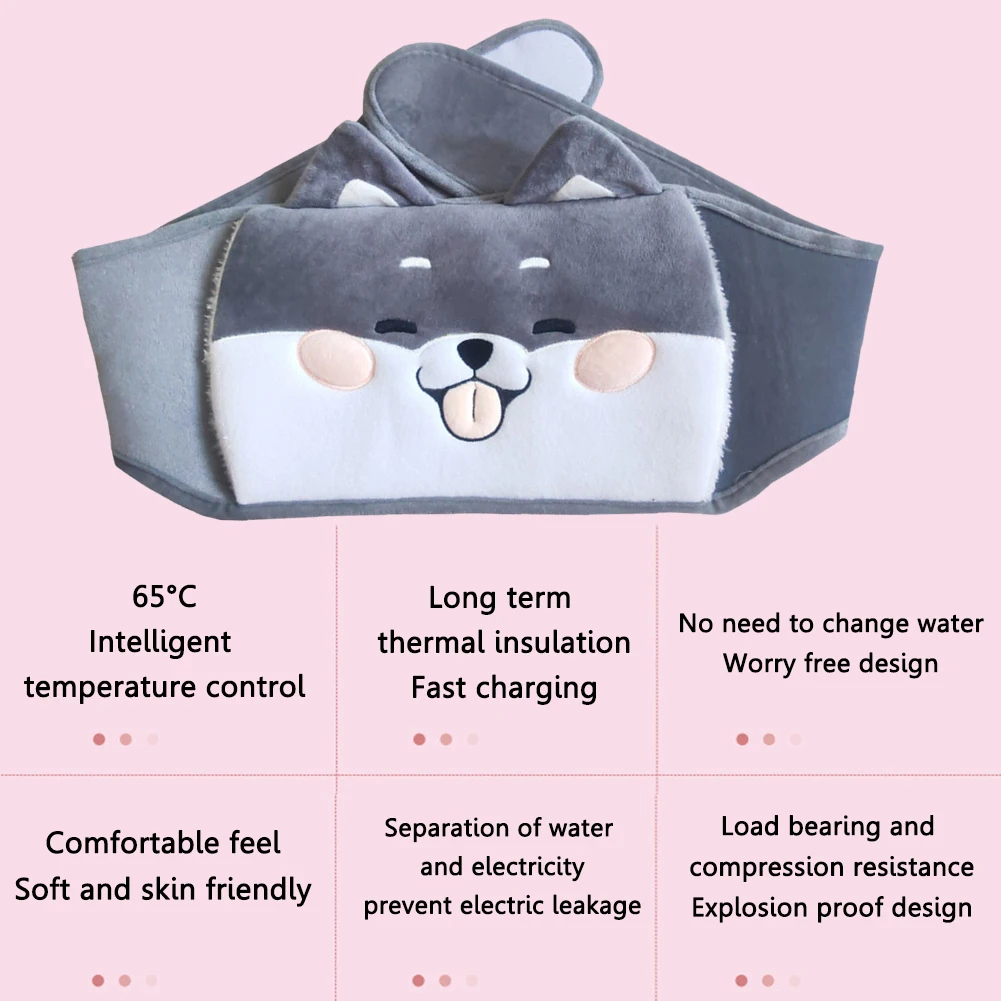 Hot Water Bag Waist Cover Belt Stomach Abdominal Warming Band Hot Water Bottle Bag Warm Waist Cover Belt Neck Back Hand Warmer