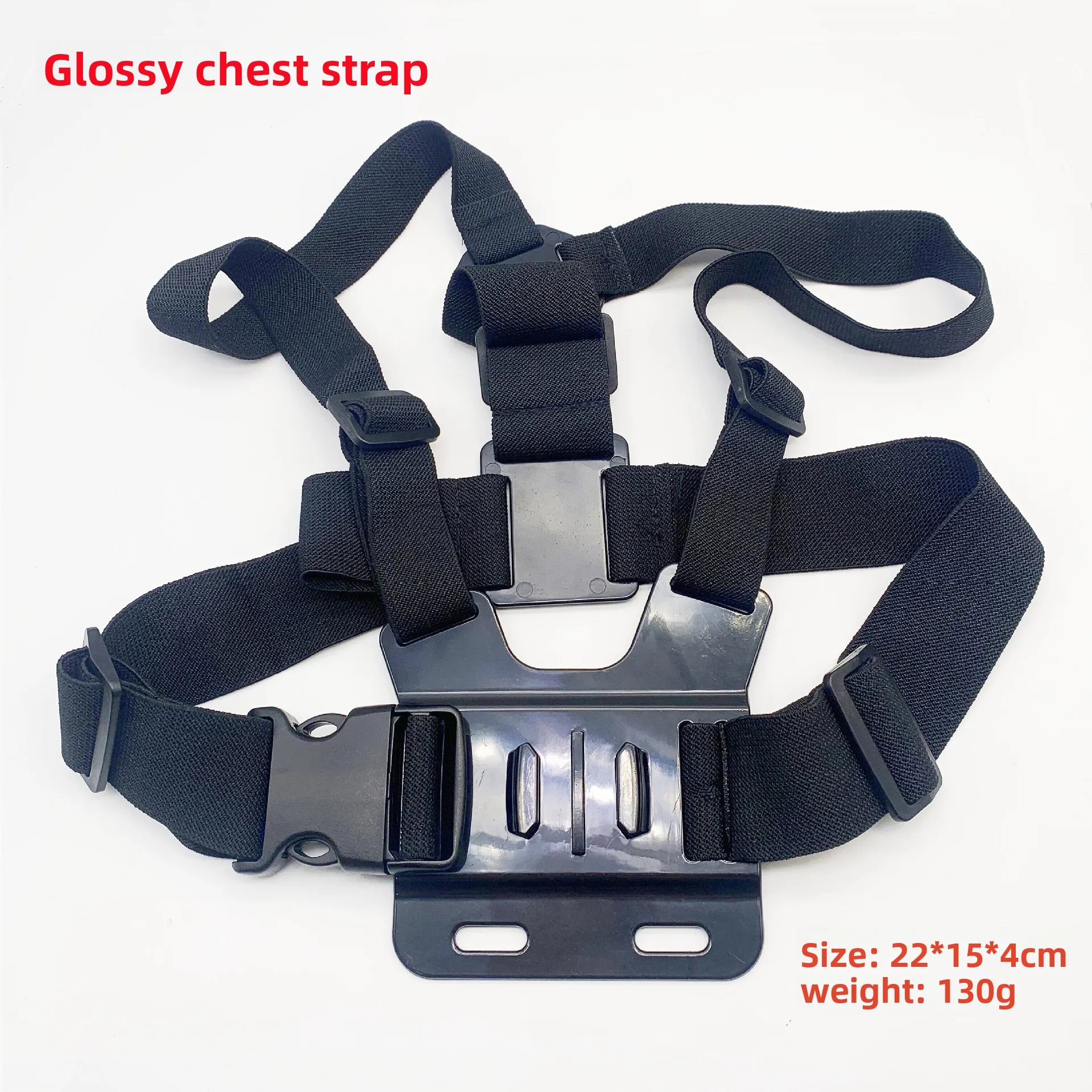 

Smooth Surface Chest Strap Mount for Action Cameras Adjustable Chest with Secure Buckle Ideal for Shooting Cycling Hiking