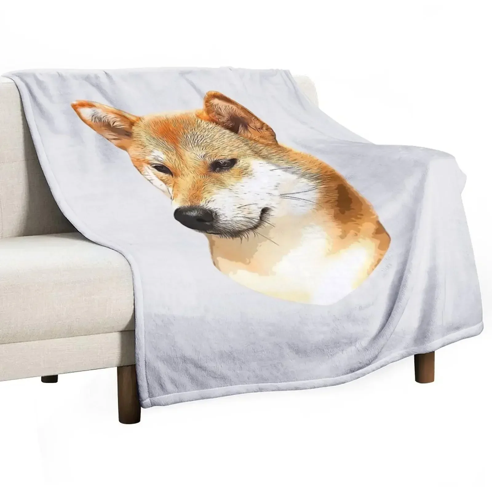 Shiba Inu Stunning Dog! Throw Blanket For Baby funny gift Plaid Sofa Blankets