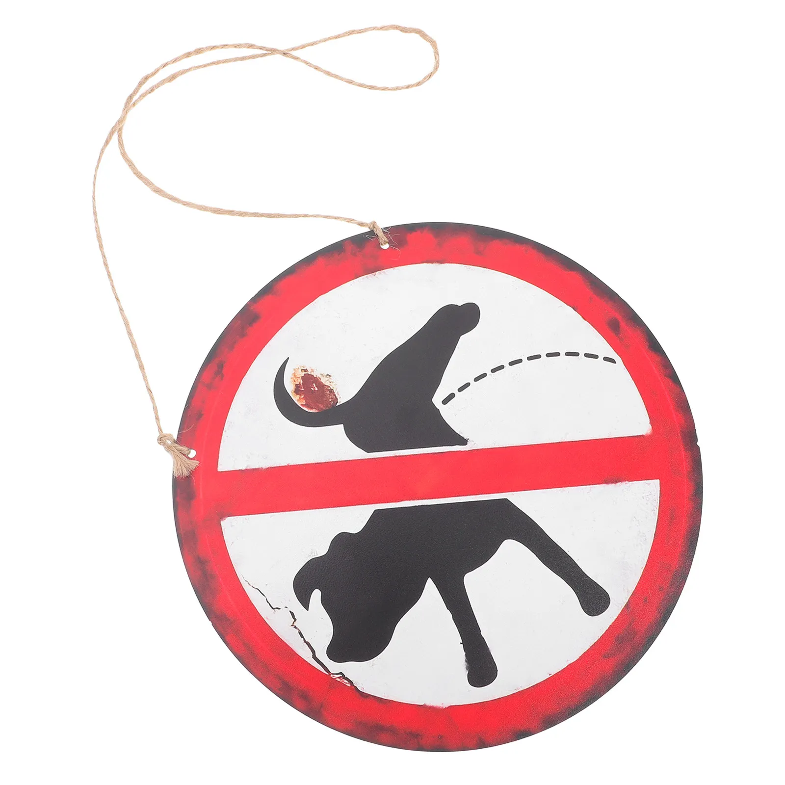 Letrero Decorativo Vintage con Efecto Envejecido para Jardín: Prohibido Excremento de Perro, Limpieza de Desechos Caninos, Señal de Conciencia para el Jardín, Letreros de Advertencia de Orina, Adornos para Césped