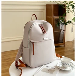 14 Inches Woman Laptop Backpack Waterproof Oxford Cloth Backbag Large Capacity Travel School Business Women Backpacks Solid