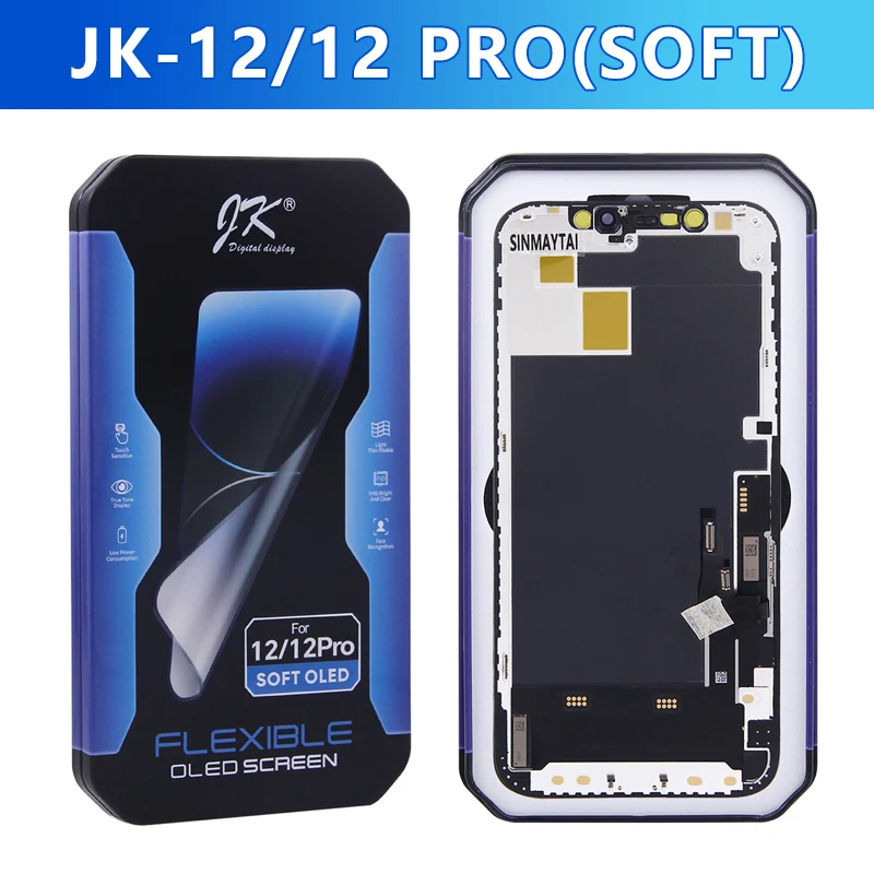 Pantalla OLED suave para iPhone XS, 11, 12, 13, 14, 15, 16, 17 Plus Pro Max, LCD con táctil y digitalizador, ensamblaje de repuesto 4