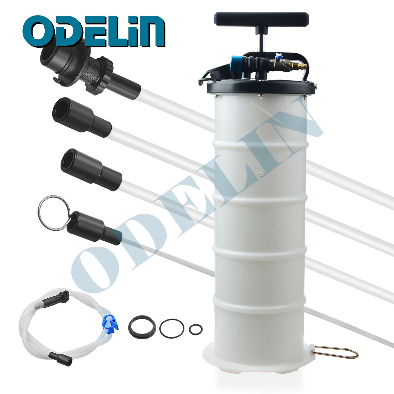 6,5L Pneumatische/Handmatige Olie- en Vloeistofafzuigpomp, Olieverversingsapparaat, Vacuüm Vloeistofafzuiger, Olie- en Vloeistofverversingsgereedschap