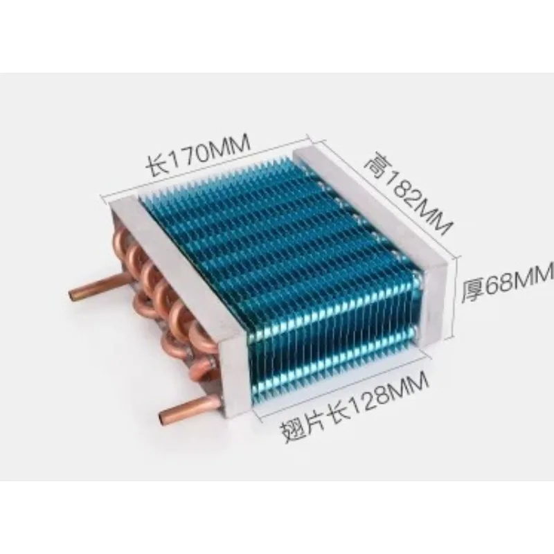 Freezer Refrigerator Evaporator Refrigeration Freezer Chamber Small Air Cooled Water Cooled Copper Tube Copper Row Condenser