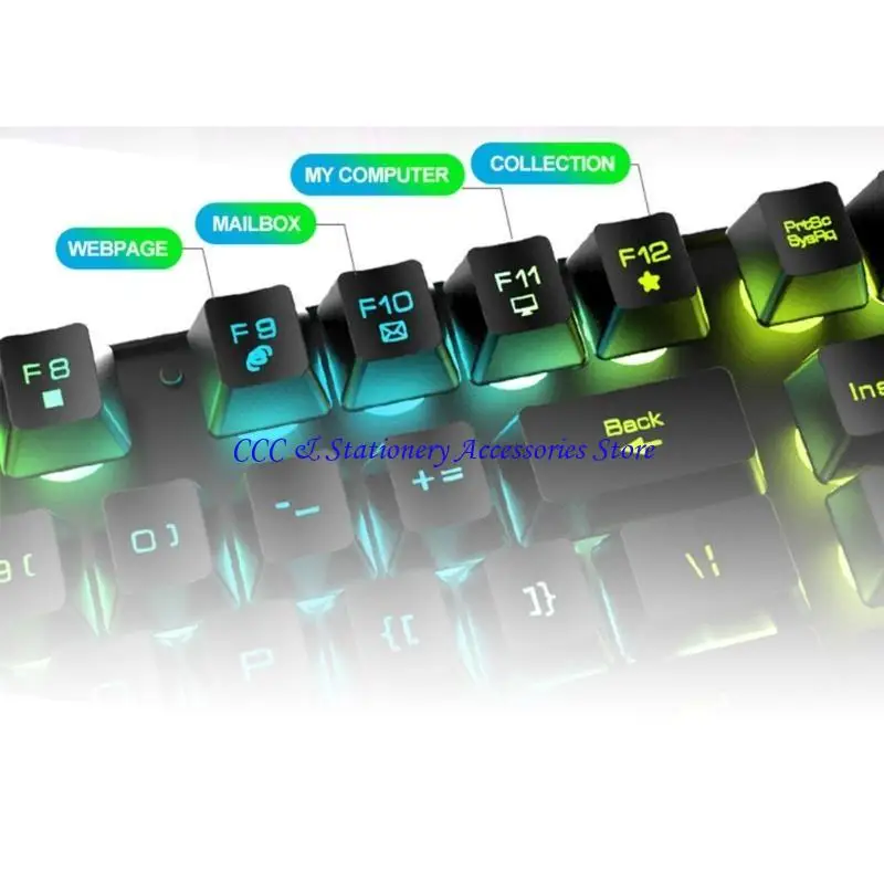 

USB-зарядка с подсветкой, комплект игровой клавиатуры и мыши, большая емкость аккумулятора, USB-беспроводное светодиодное игровое оборудование для ПК с ОС