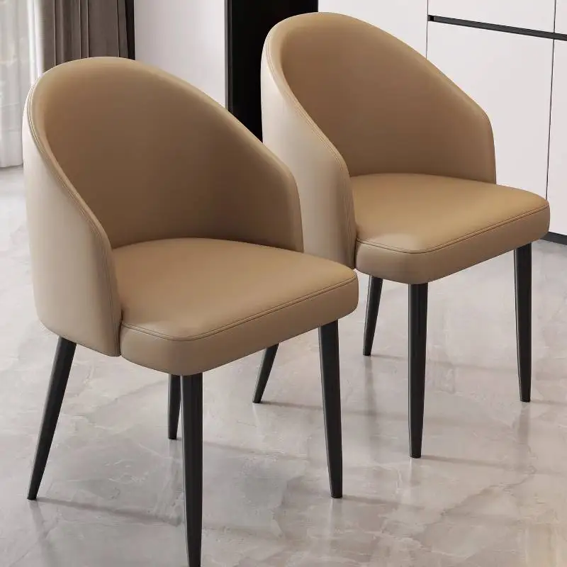 

Bistro Designer Dining Chairs Luxury Elegant Natural Girls Vanity Table Europe Aesthetic Sillas Para Comedor Furniture