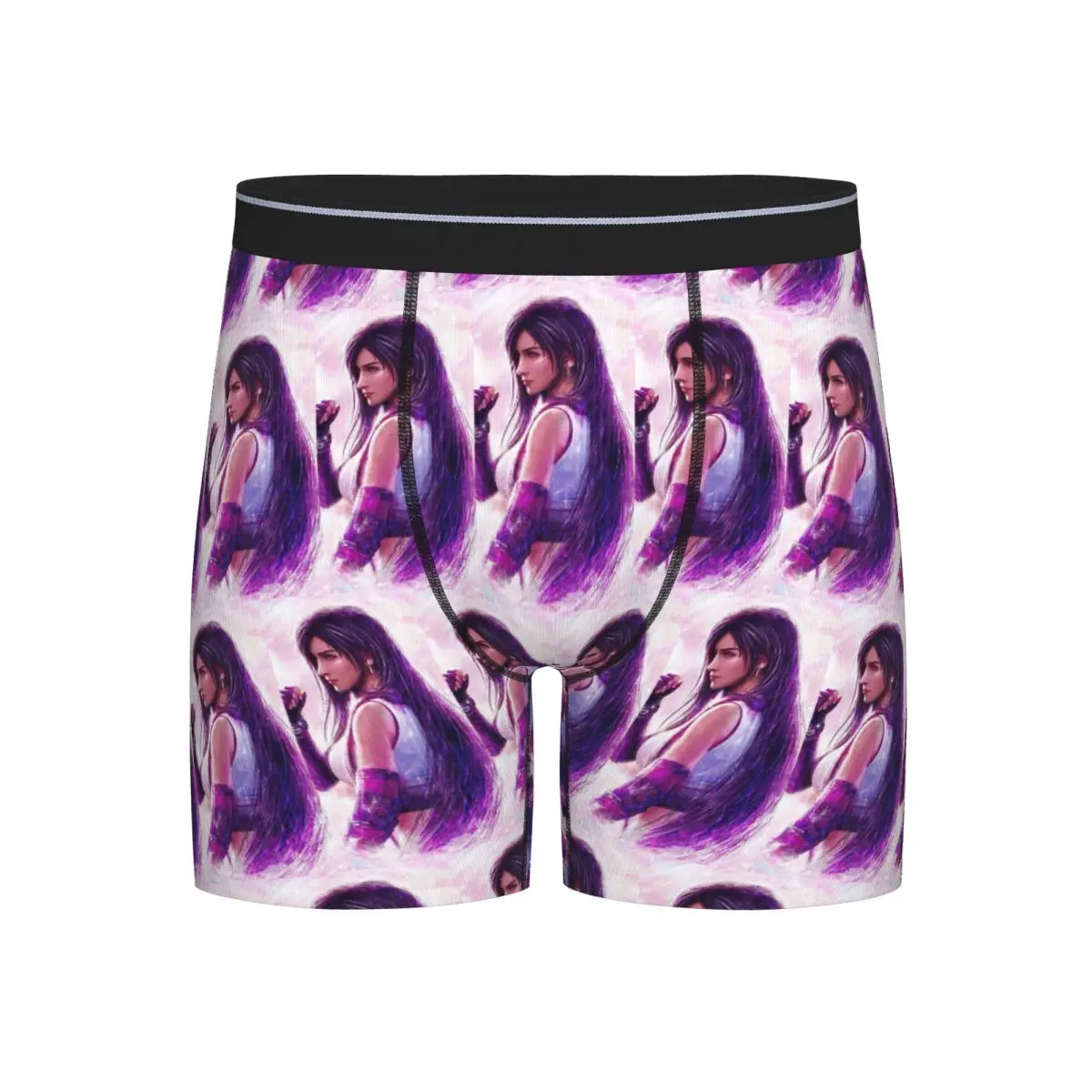 

Long Boxer Underpants Shorts Tifa Lockhart-Final Fantasy 7 Ff7Remake Ffvii Final Panties Men's Breathable Underwear Boyfriend