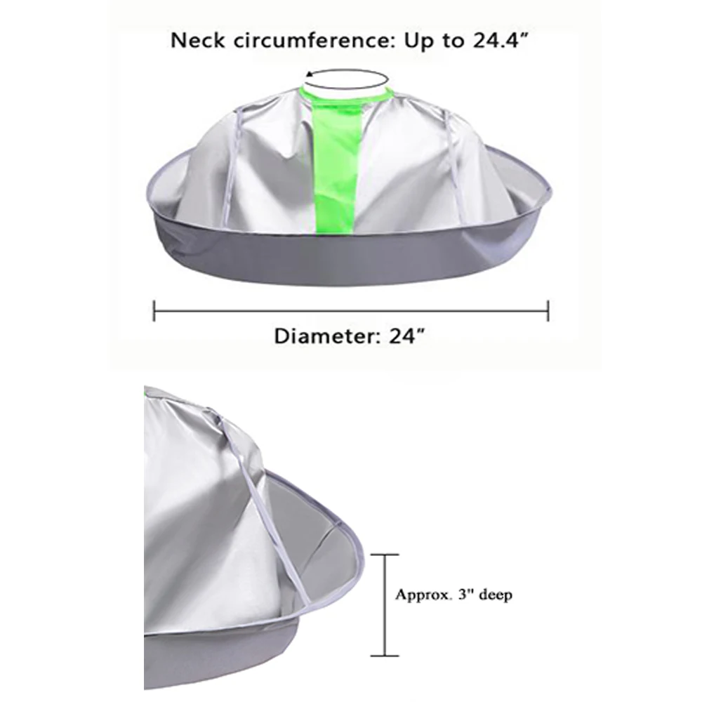 大人用防水ヘアカッティングケープ,折りたたみ式傘カバー,美容院,家庭用,ヘアカット用,1個
