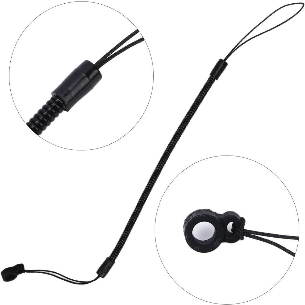 8pcs Lightweight Elastic Pen Lanyard Coil Practical Stylus Tether Retractable Pen Leash Tablet