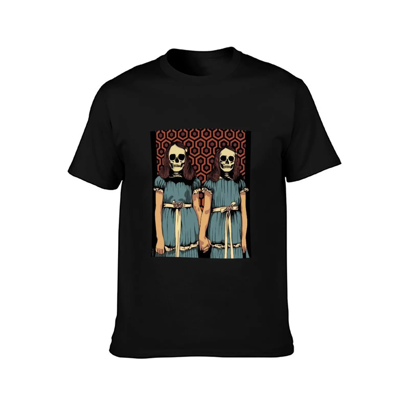 Grady Twins Vector Art T-Shirt, Summer Casual Cotton Tee, Oversized Streetwear Tops, Vintage Graphic Print, Unisex Men Women