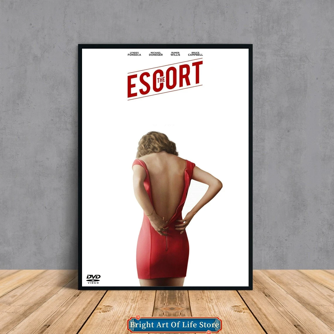 

The Escort (2015) Movie Poster Cover Photo Canvas Print Apartment Home Decor Wall Painting (Unframed)