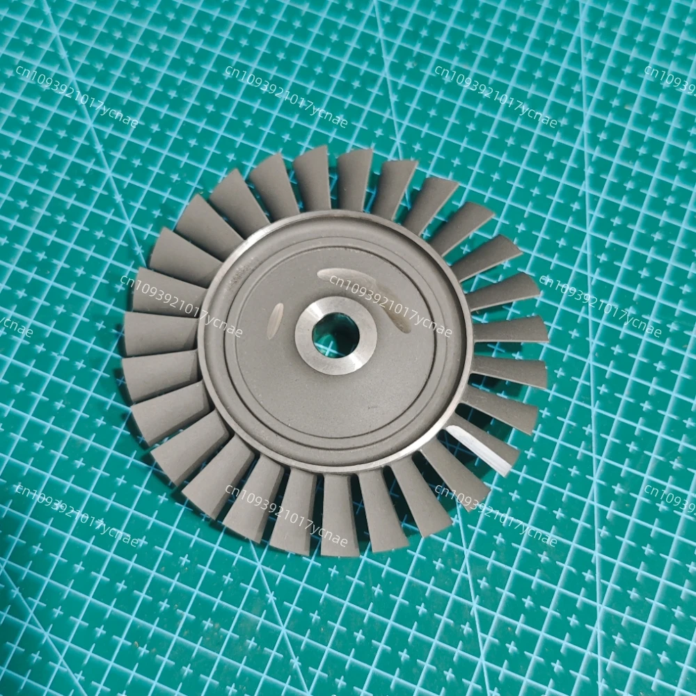 30Kg Thrust Turbojet Engine Shaft / NGV / Compressor / Turbine Wheel Diameter 91.5mm, Aperture 10mm