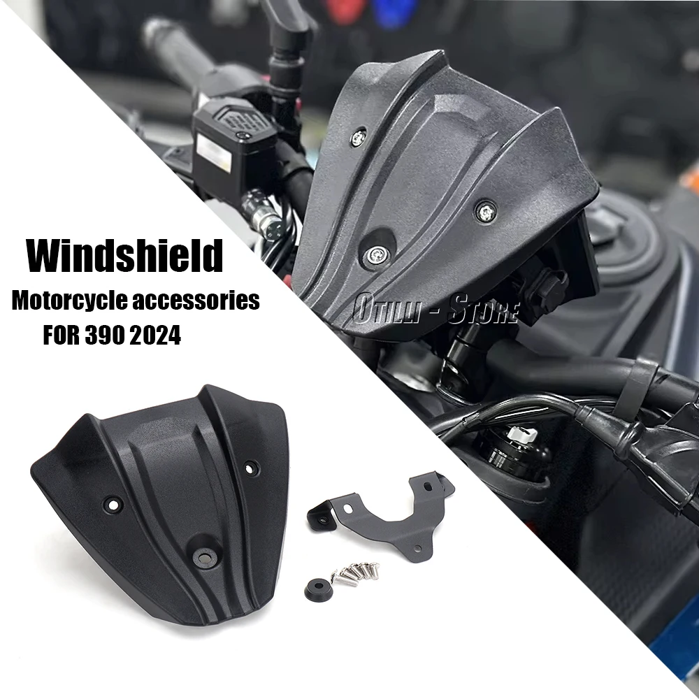 

Motorcycle Accessories Windshield Windscreen Windproof Wind Screen Deflector For 390 DUKE 390DUKE 390 Duke 390Duke 2024