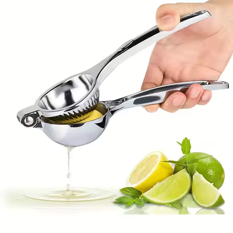 Stainless Steel Lemon Squeezer, Manual Citrus Juicer for Home Commercial Use, Easy Clean Kitchen Tool