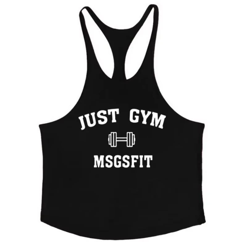 

Мужской жилет-стрингер для бодибилдинга в тренажерном зале — хлопковая тренировочная рубашка без рукавов из мышц, дышащая спортивная майка для фитнеса для тренировок