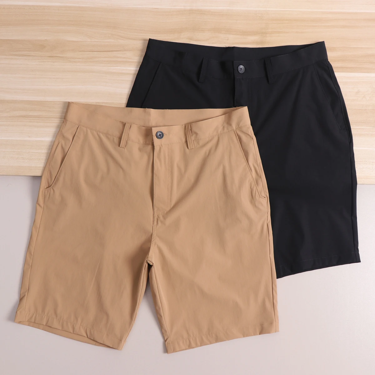 Cooling High Elastic Breathable Men's Casual Shorts Golf Tour Series Spring Summer Versatile Lightweight Straight Leg Pants