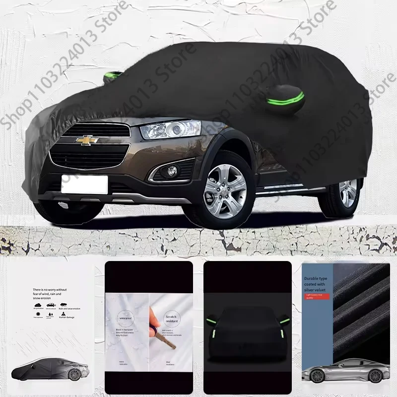 

For Chevrolet Captiva Anti-UV Sun Shade Rain Snow Resistant Dustproof Black Cover Car umbrella Full Car Cover Outdoor Protection