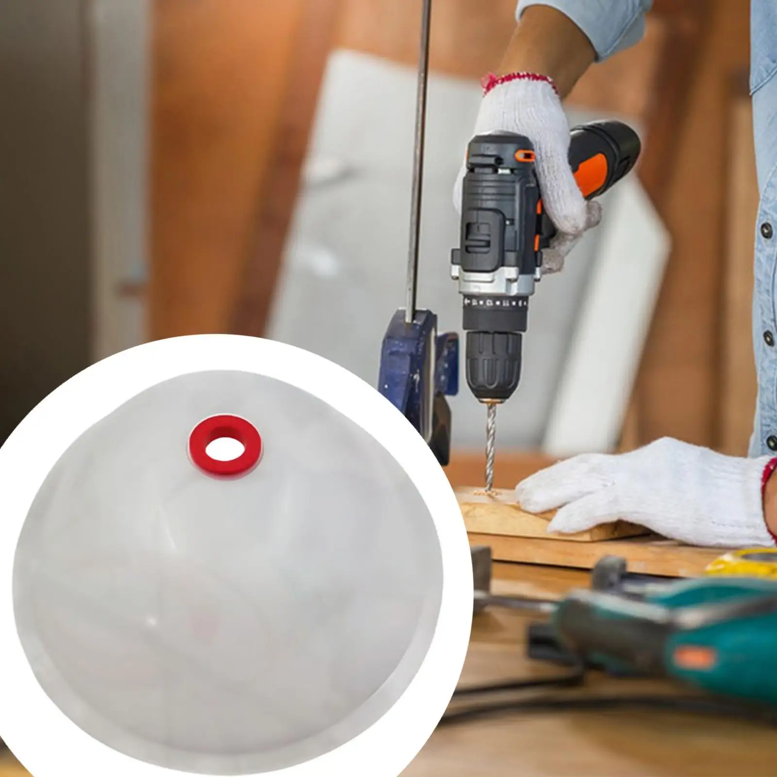 Hole Saws Dust Bowl Drill Dust Cover Collector,Sturdy Dia 12" Easily Install Easy to Use Dust Catcher Transparent Accessories