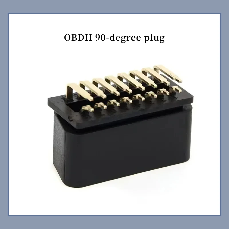 

Разъем OBD2 «папа», 90 градусов, прямоугольный, позолоченный, 16-контактный, «сделай сам»