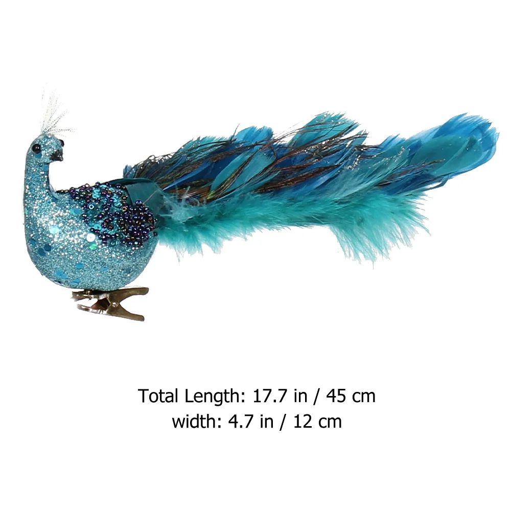 

3D Imitation Peacock Natural For Home Decor Tabletop Peacocks Ornament Simulated Peafowl Garden Bonsai Adornment