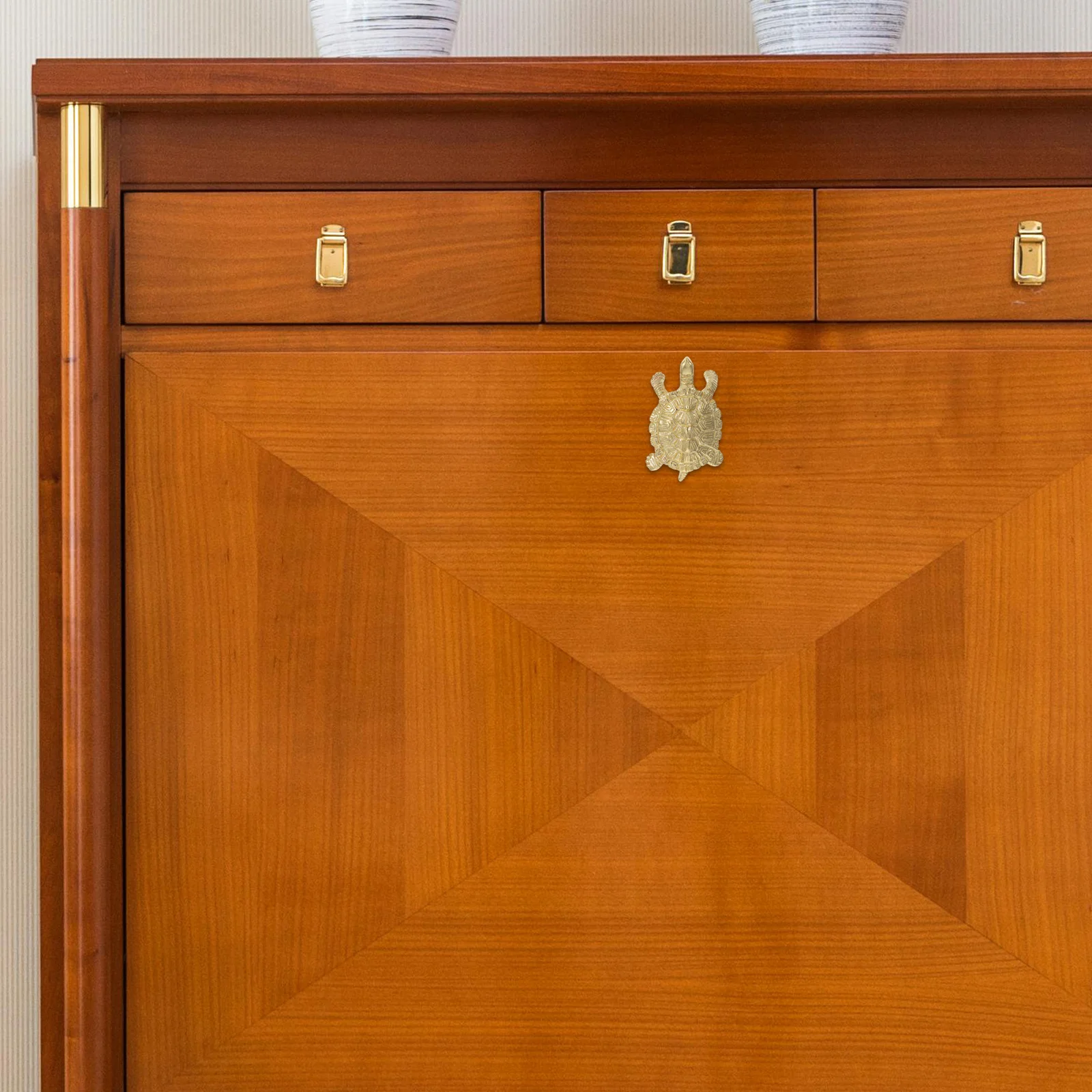 

Creative Turtle Door Handle Brass Mini Cabinet Knob Smooth Animal Pull For Drawer Wardrobe Closet Home Furniture Decor