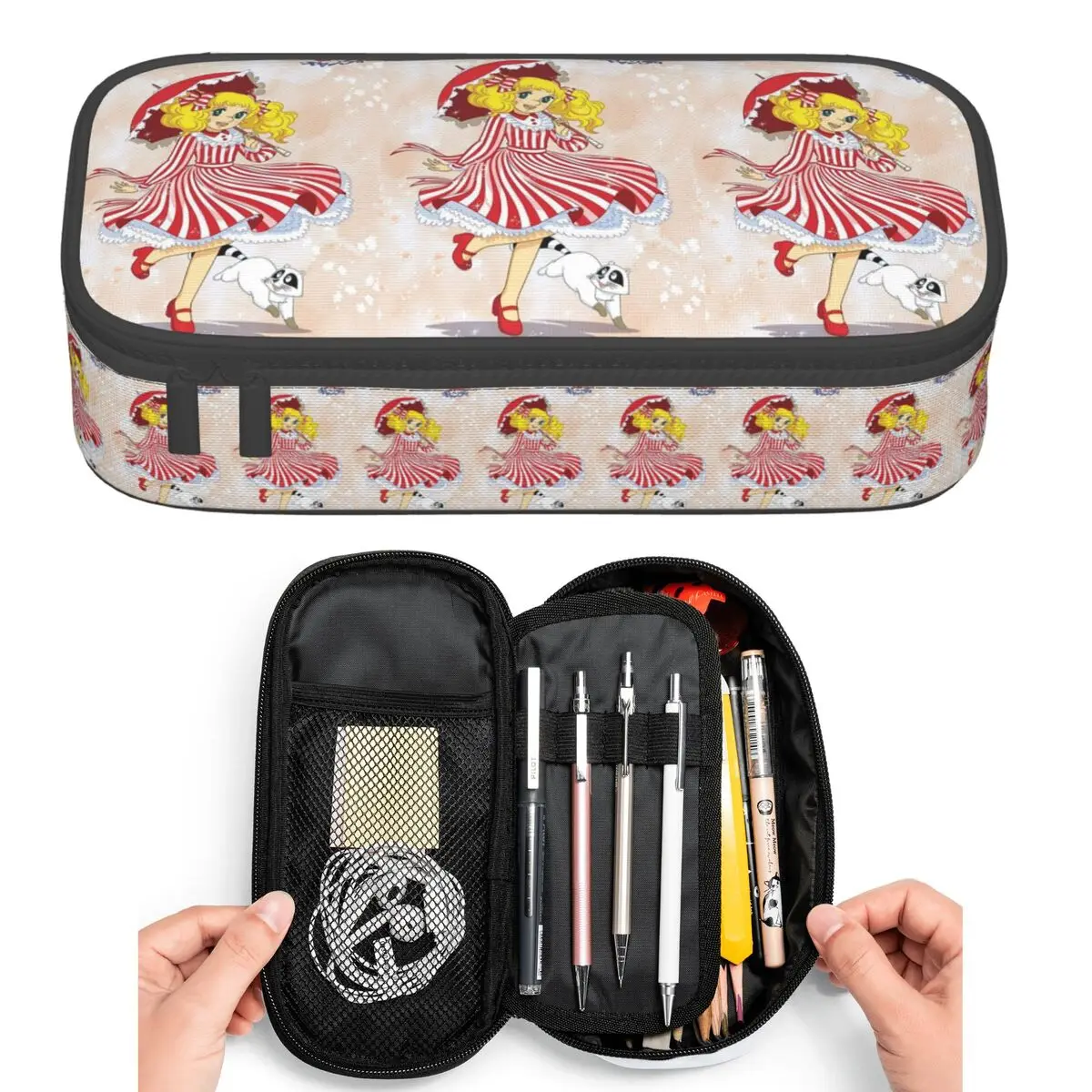 

Candy Candy Anime (4) пеналы для студентов, подарки, коробка для ручек, сумка для карандашей, большая вместительная сумка для хранения канцелярских принадлежностей