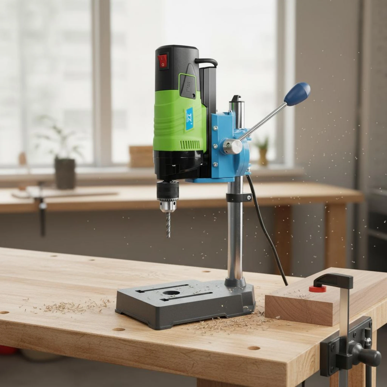 Mini Bench Drill Press Multi-Functional Small Benchtop Drill Multifunctional Milling Machine Low Noise Function for Workshop