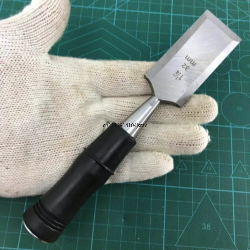 Hand Tool Wood Chisel, Carbon Steel Chisel With Hammer‑Striking End Anti‑Slip Handle, Carpentry Woodworking Chisel 19/25/32/38mm