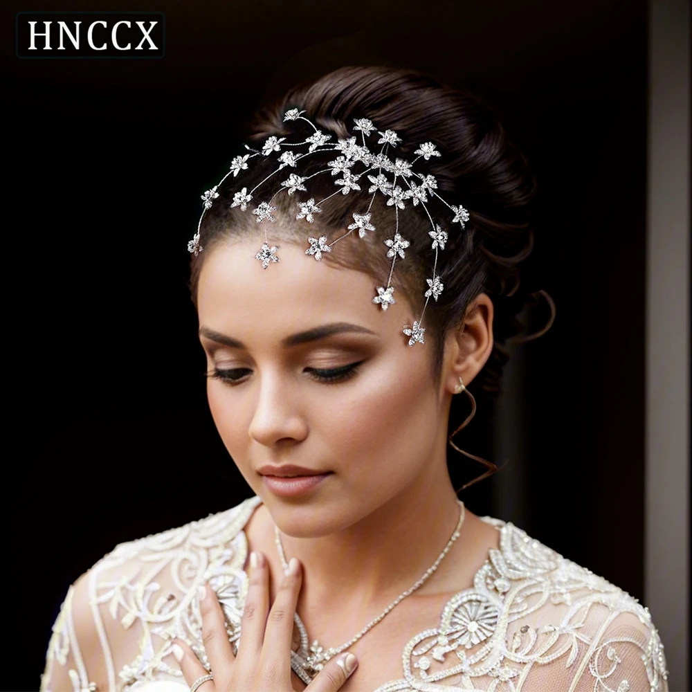 

HNCCX Elegant Alloy Flower Woman Headwear Wedding Comb For Party Bride Hair Accessories Bridesmaids Hair Tiaras CP502