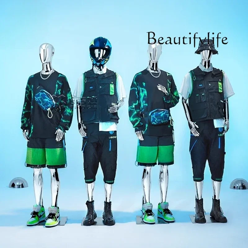 B40 X40 Electroplating Model Half-body Display Rack Full-body Platform Props Window Men's Clothing Store High-end