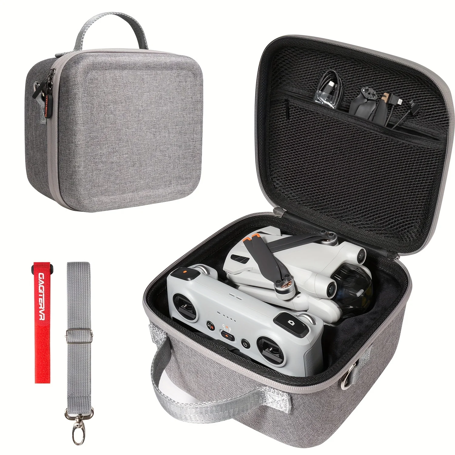 For DJI Mini 3/Mini 3 Pro Portable Carrying Case Hard EVA Storage Bag Waterproof Protective Remote Controller Box Storage Case