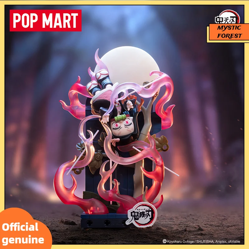

POP MART Demon Slayer Kimetsu No Yaiba Blocks Figure Unwavering Resolve Arc Series Blind Box Toy Collectible Model Home Decor