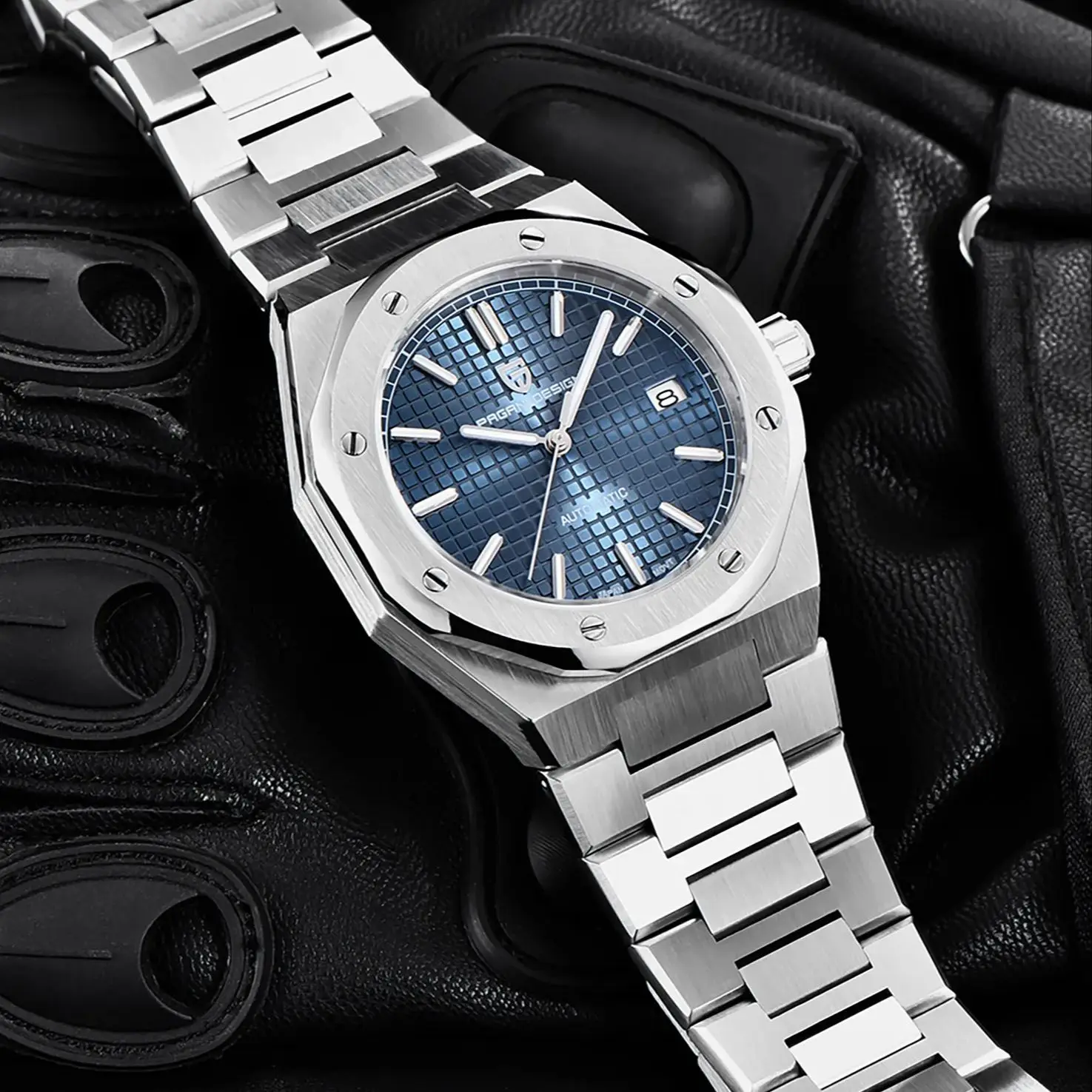 PAGANI DESIGN PD1673 Reloj mecánico automático para Hombre 40MM NH35A zafiro relojes de pulsera impermeables de acero inoxidable Reloj para Hombre