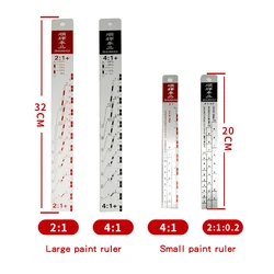 Paint Ratio Ruler Paint Mixing Ruler Paint Mixing Ruler Dipstick Scale Ruler Paint Mixing Tool Ruler Paint Tool