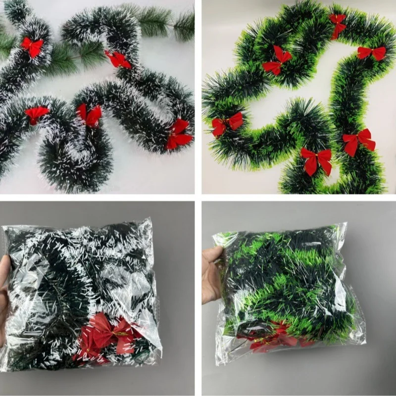 2M クリスマスリボンガーランド DIY 人工クリスマスティ - Tinsel Garland Decoration のレビューと価格