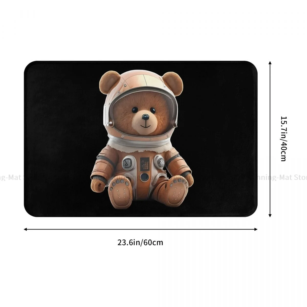 Teddy Bear Bathroom Mat Astronaut Cool Doormat Kitchen Carpet Balcony Rug Home Decor