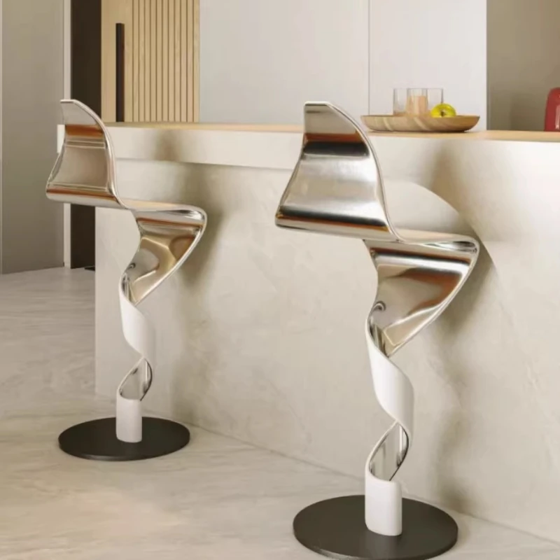 Design Decorative Piece Bar Chair Luxury Modern Kitchen Outdoor Bar Stool Cuisine Office Cafe Sillas De Comedor Barstool Chair