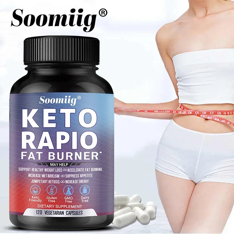 Soomiig Keto Fat Burning Capsules, Belly Fat Burning, Weight Loss and Muscle Mass, Metabolism Boosting, Keto Diet