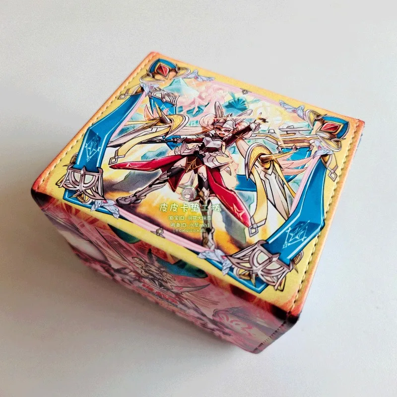 

Ю-Ги-О! Магнитный кожаный футляр-подставка для карт DIY Centur-Ion Primera Theme! Коробка для хранения коллекционных карт большой вместимости